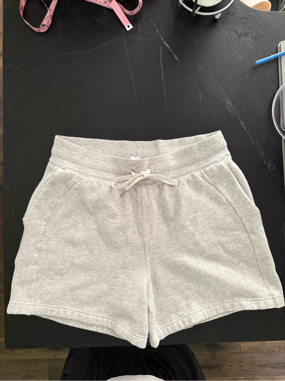 lululemon athletica Light Gray Drawstring Athletic Shorts